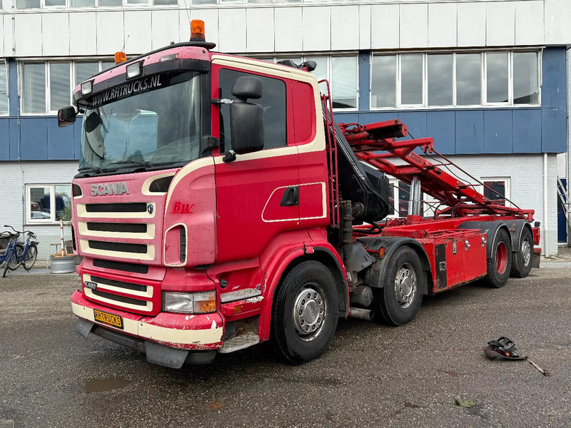 Scania R480 8X2 + HIAB 220-4 + REMOTE + HIAB MULTILIFT - Camion - système de câble, Camion grue: photos 4 Scania R480 8X2 + HIAB 220-4 + REMOTE + HIAB MULTILIFT - Camion - système de câble, Camion grue: photos 4
