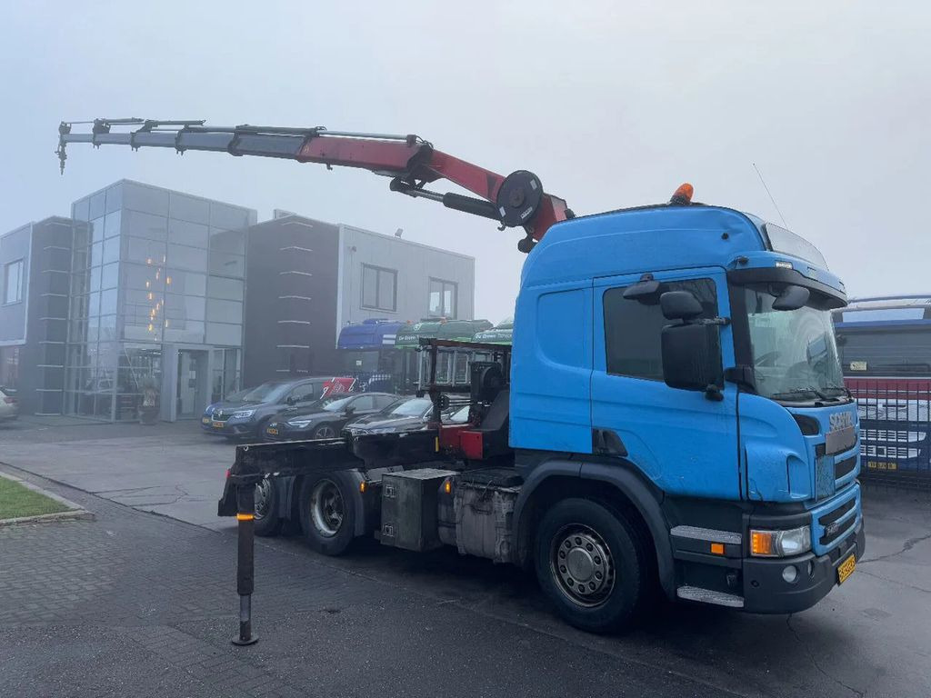 Scania P450 6X2 - EURO 6 + HMF 2620-K5 + REMOTE + LIFT - Tracteur routier: photos 1 Scania P450 6X2 - EURO 6 + HMF 2620-K5 + REMOTE + LIFT - Tracteur routier: photos 1