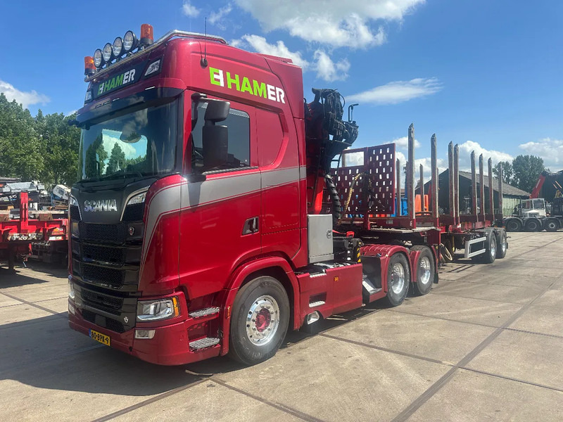 Scania S650 V8, EPSILON S290 Z 96. DOLL TRAILER 2 AXLE FORCED STEERING, 4,5 M EXTENDABLE, APK 04-2026 - Tracteur routier: photos 4 Scania S650 V8, EPSILON S290 Z 96. DOLL TRAILER 2 AXLE FORCED STEERING, 4,5 M EXTENDABLE, APK 04-2026 - Tracteur routier: photos 4