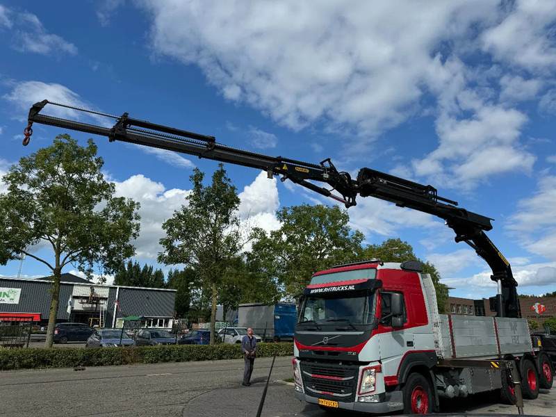 Volvo FMX 460 8X4 PALFINGER PK53002 + FLY JIP AN REMOTE CONTROLE, LAST AXEL STEERING - Camion plateau, Camion grue: photos 2 Volvo FMX 460 8X4 PALFINGER PK53002 + FLY JIP AN REMOTE CONTROLE, LAST AXEL STEERING - Camion plateau, Camion grue: photos 2