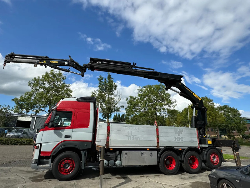 Volvo FMX 460 8X4 PALFINGER PK53002 + FLY JIP AN REMOTE CONTROLE, LAST AXEL STEERING - Camion plateau, Camion grue: photos 1 Volvo FMX 460 8X4 PALFINGER PK53002 + FLY JIP AN REMOTE CONTROLE, LAST AXEL STEERING - Camion plateau, Camion grue: photos 1