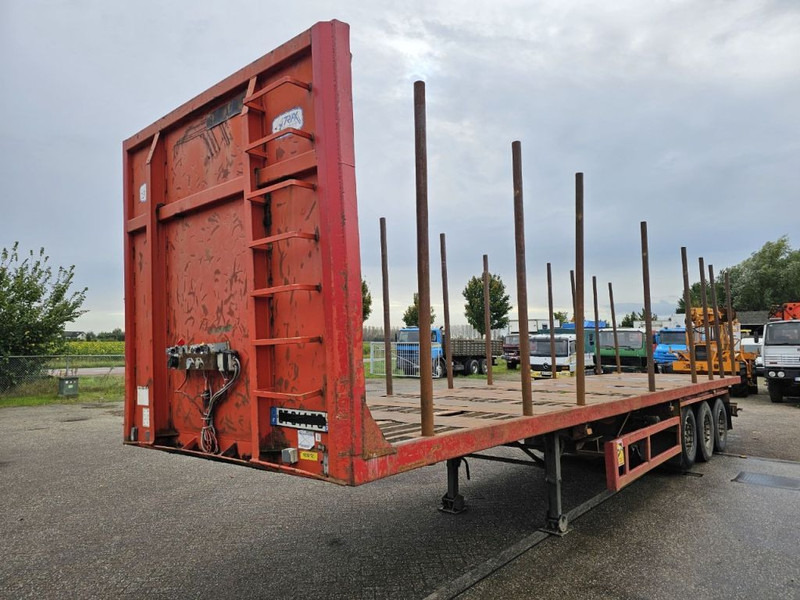 Trax 3 Meter extendable - MAX 15.5 meter long + Lifting axle - Semi-remorque plateau: photos 1 Trax 3 Meter extendable - MAX 15.5 meter long + Lifting axle - Semi-remorque plateau: photos 1