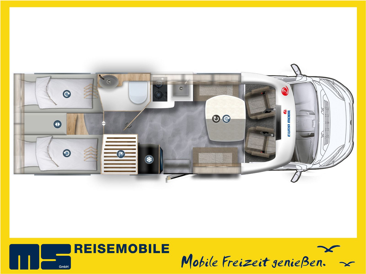 Eura Mobil PROFILA T 720 EF - 101 EDITION / EINZELBETTEN - Camping-car profilé: photos 2 Eura Mobil PROFILA T 720 EF - 101 EDITION / EINZELBETTEN - Camping-car profilé: photos 2