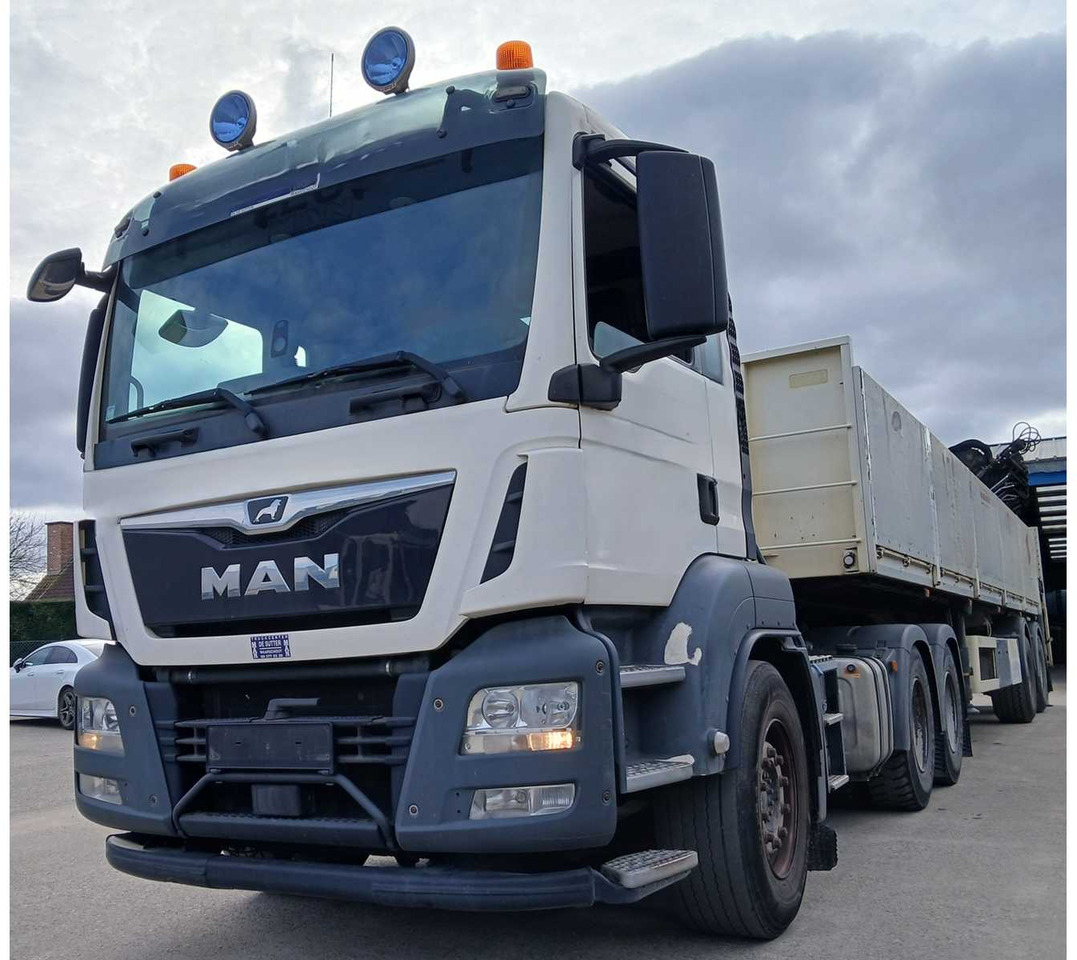 MAN TGS WITH KWB TRAILER AND HIAB XS LOADER CRANE - 2017 - Camion: photos 1 MAN TGS WITH KWB TRAILER AND HIAB XS LOADER CRANE - 2017 - Camion: photos 1