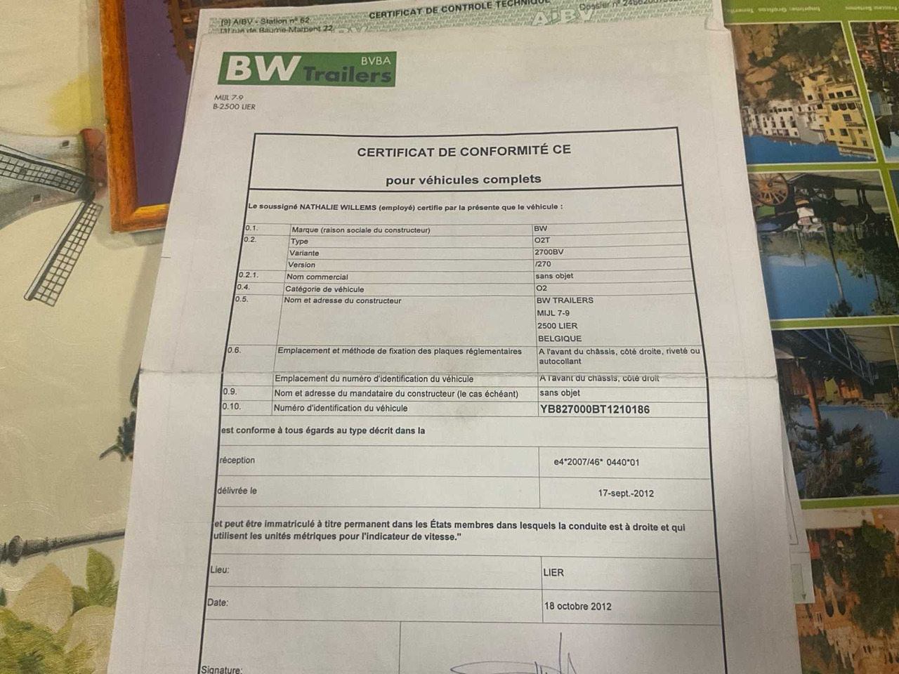 2012 BW TRAILERS 02T - Remorque: photos 3 2012 BW TRAILERS 02T - Remorque: photos 3