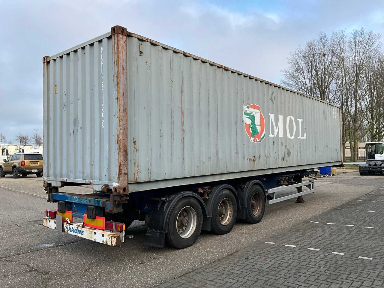 2008 KRONE SD27 CONTAINER CHASSIS WITH 40FT CONTAINER - Semi-remorque: photos 5 2008 KRONE SD27 CONTAINER CHASSIS WITH 40FT CONTAINER - Semi-remorque: photos 5