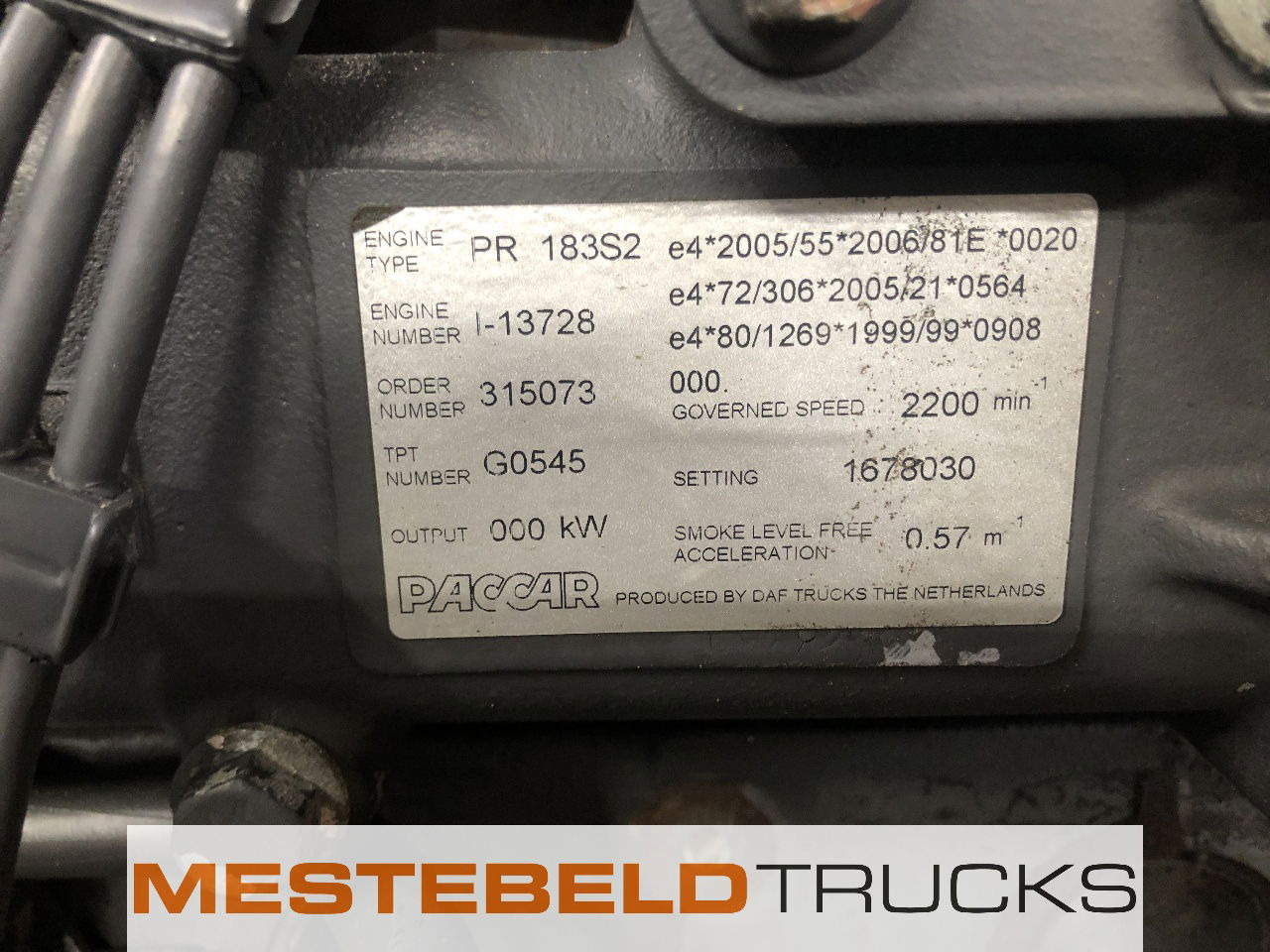 DAF Motor PR 183 S2 - Moteur pour Camion: photos 5 DAF Motor PR 183 S2 - Moteur pour Camion: photos 5