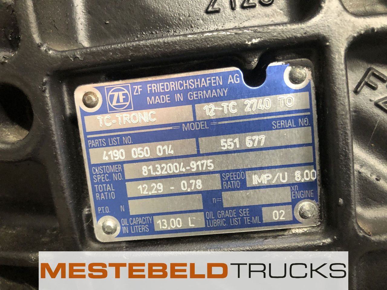 MAN Versnellingsbak 12TC 2740 TO - Boîte de vitesse et pièces pour Camion: photos 5 MAN Versnellingsbak 12TC 2740 TO - Boîte de vitesse et pièces pour Camion: photos 5