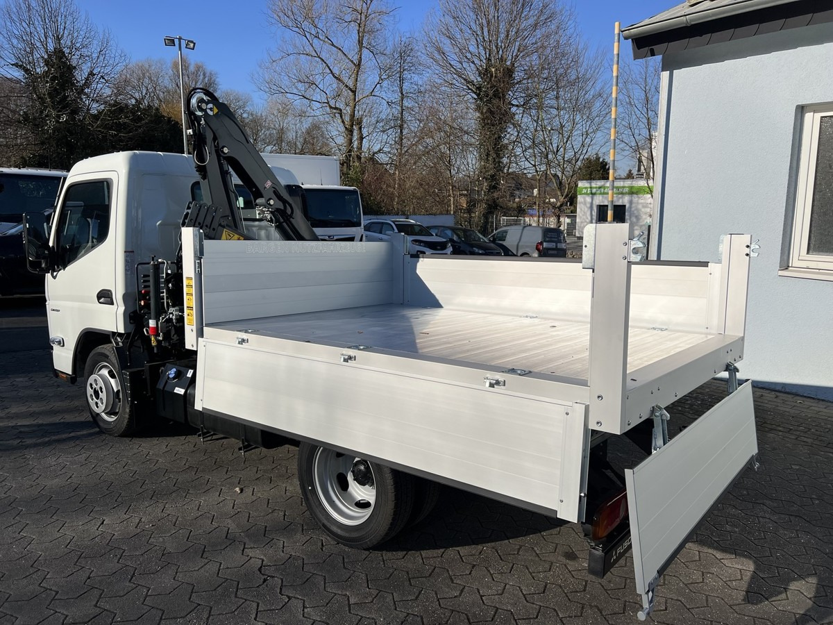 Utilitaire benne neuf FUSO 3S15 Alukipper mit Ladekran 3 x hydr.: photos 7