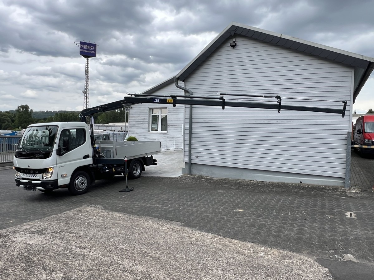 Utilitaire benne neuf FUSO 3S15 Alukipper mit Ladekran 3 x hydr.: photos 14