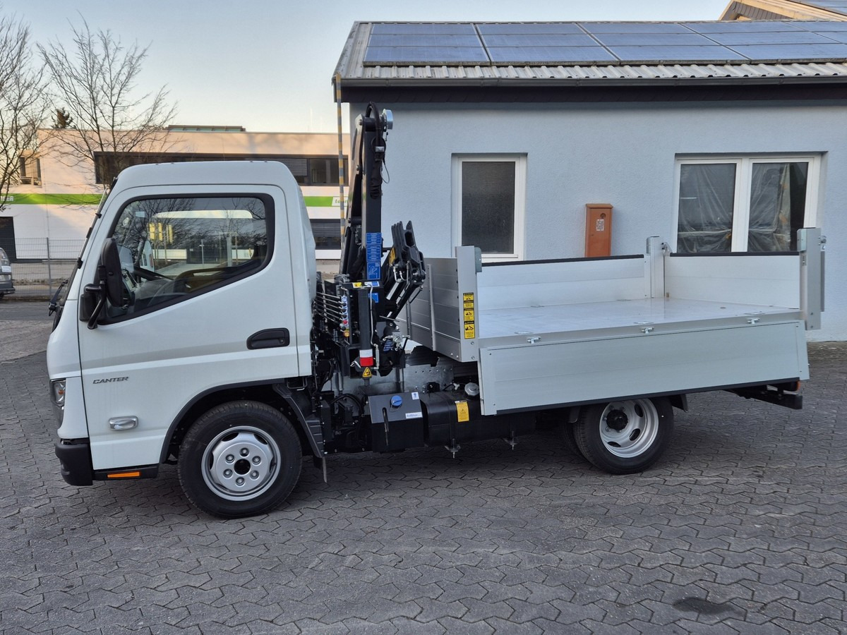 Utilitaire benne neuf FUSO 3S15 Alukipper mit Ladekran 3 x hydr.: photos 8