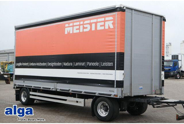 Dünschede PA 18/7, Jumbo, Bordwände, Alu-Felgen - Remorque rideaux coulissants: photos 1 Dünschede PA 18/7, Jumbo, Bordwände, Alu-Felgen - Remorque rideaux coulissants: photos 1