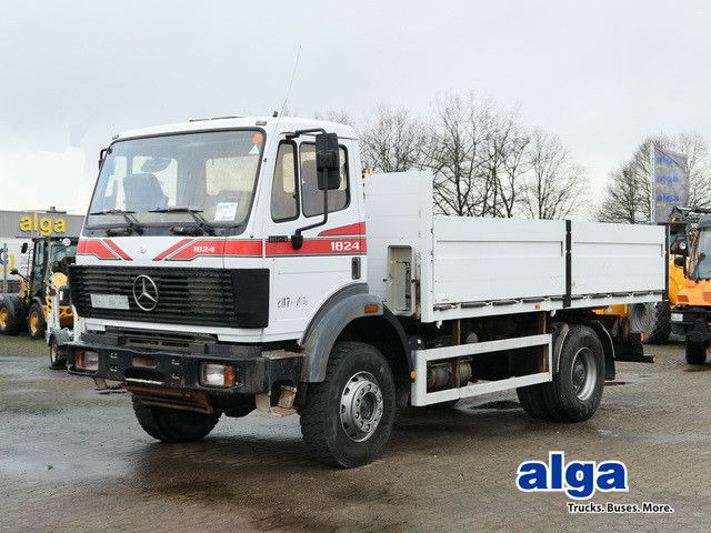 Mercedes-Benz 1824 AK 4x4, Allrad, AHK, Blattfederung, 168tkm - Camion plateau: photos 1 Mercedes-Benz 1824 AK 4x4, Allrad, AHK, Blattfederung, 168tkm - Camion plateau: photos 1