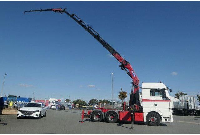 MAN 28.500 TGX 6X2-2 BLS, Kran HMF 5020-K6, Funk,23m - Tracteur routier: photos 2 MAN 28.500 TGX 6X2-2 BLS, Kran HMF 5020-K6, Funk,23m - Tracteur routier: photos 2