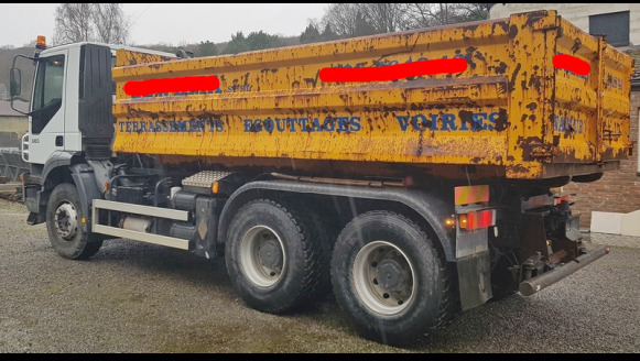 Camion porte container + container 11 m³ Iveco Trakker 380 - Camion porte-conteneur/ Caisse mobile: photos 2 Camion porte container + container 11 m³ Iveco Trakker 380 - Camion porte-conteneur/ Caisse mobile: photos 2