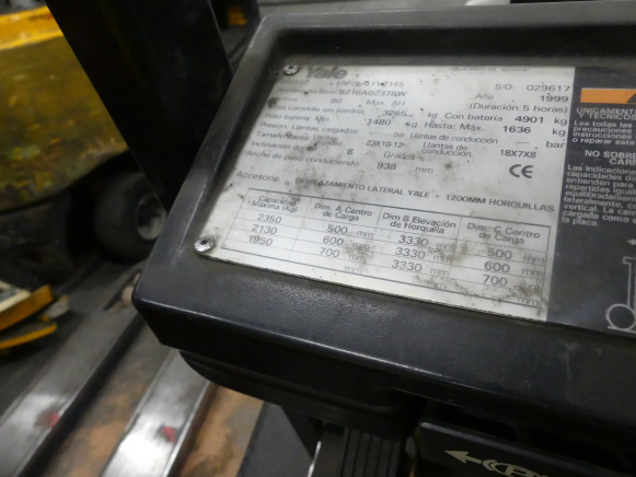 Chariot élévateur Yale ERP25ALFV2145 - Chariot élévateur: photos 4 Chariot élévateur Yale ERP25ALFV2145 - Chariot élévateur: photos 4