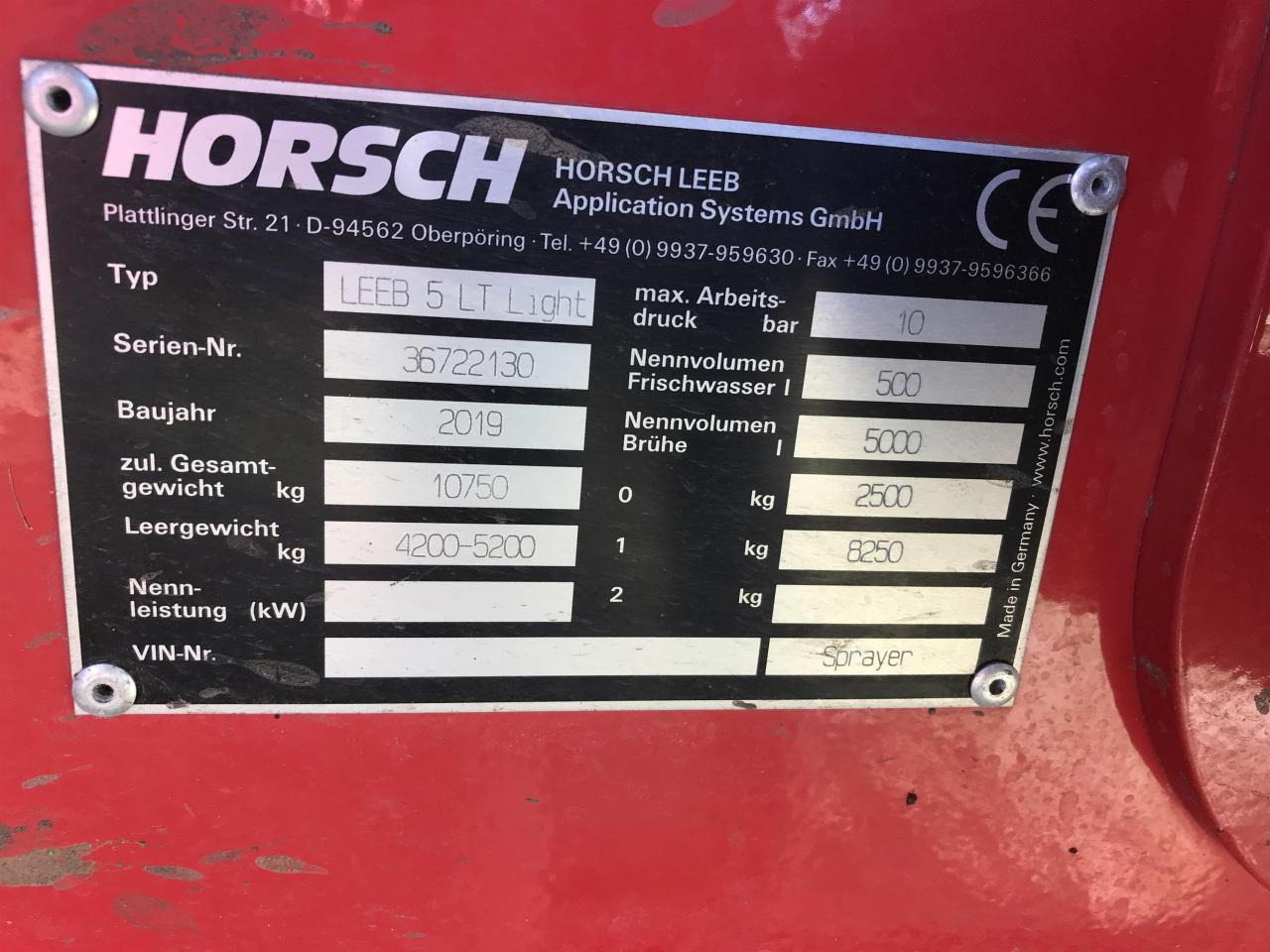 Pulvérisateur traîné Horsch 5LT Light: photos 12