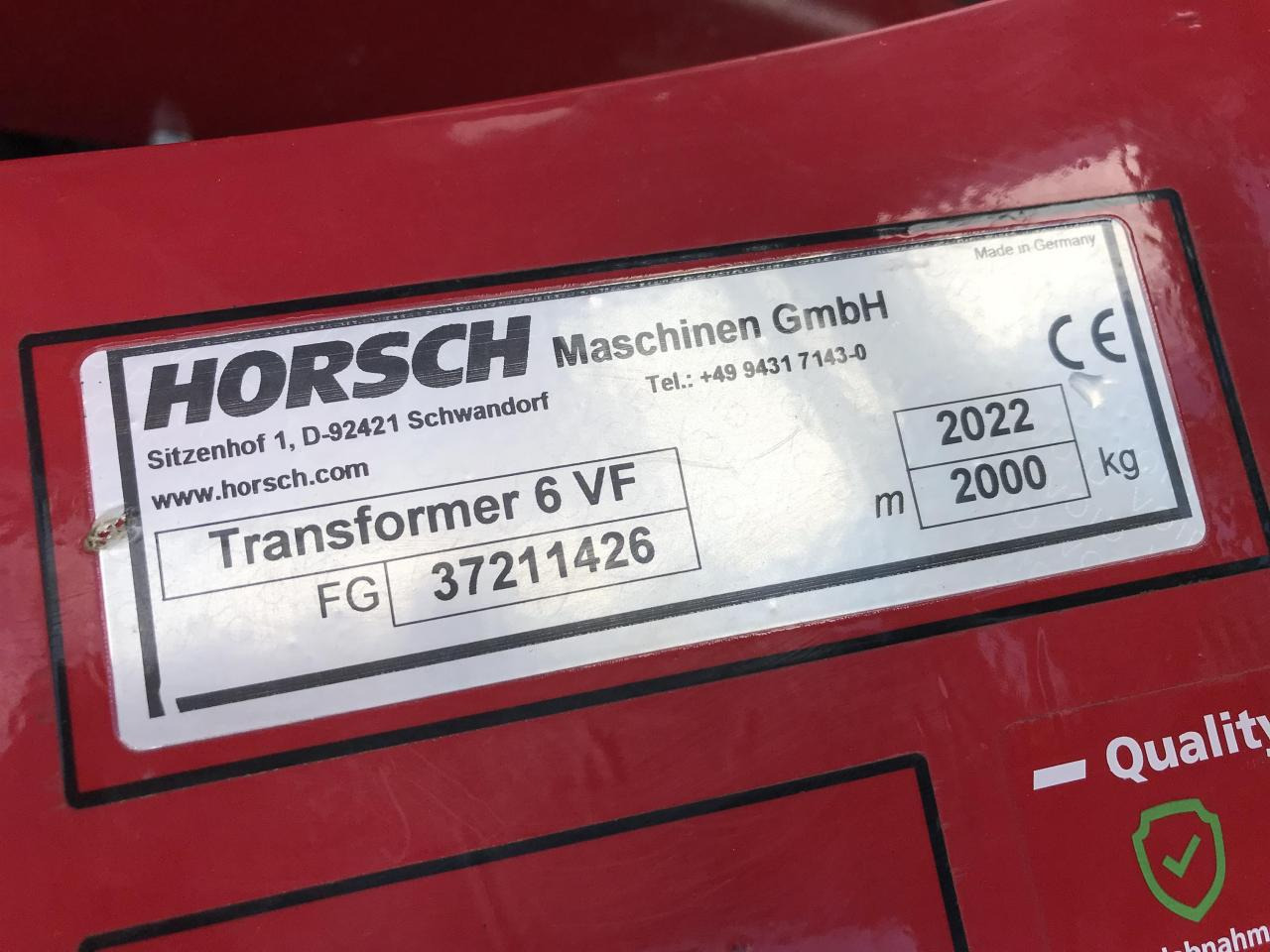 Outils du sol Horsch Transformer 6 VF: photos 10
