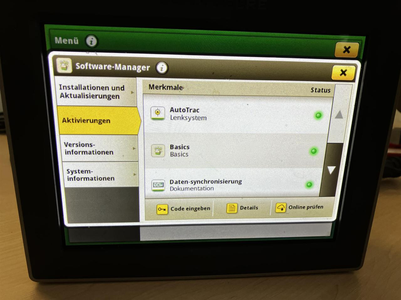 John Deere 4240 Display - Système de navigation pour Machine agricole: photos 4 John Deere 4240 Display - Système de navigation pour Machine agricole: photos 4
