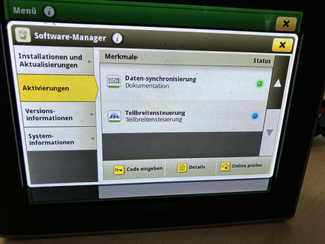 John Deere 4240 Display - Système de navigation pour Machine agricole: photos 5 John Deere 4240 Display - Système de navigation pour Machine agricole: photos 5