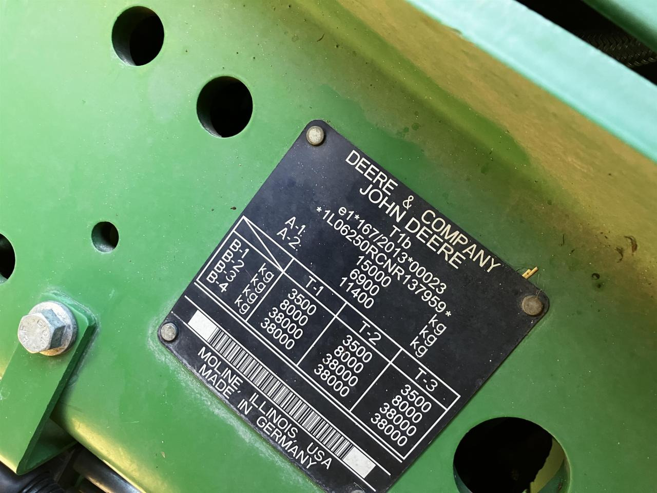 Tracteur agricole John Deere 6250R: photos 13 Tracteur agricole John Deere 6250R: photos 13