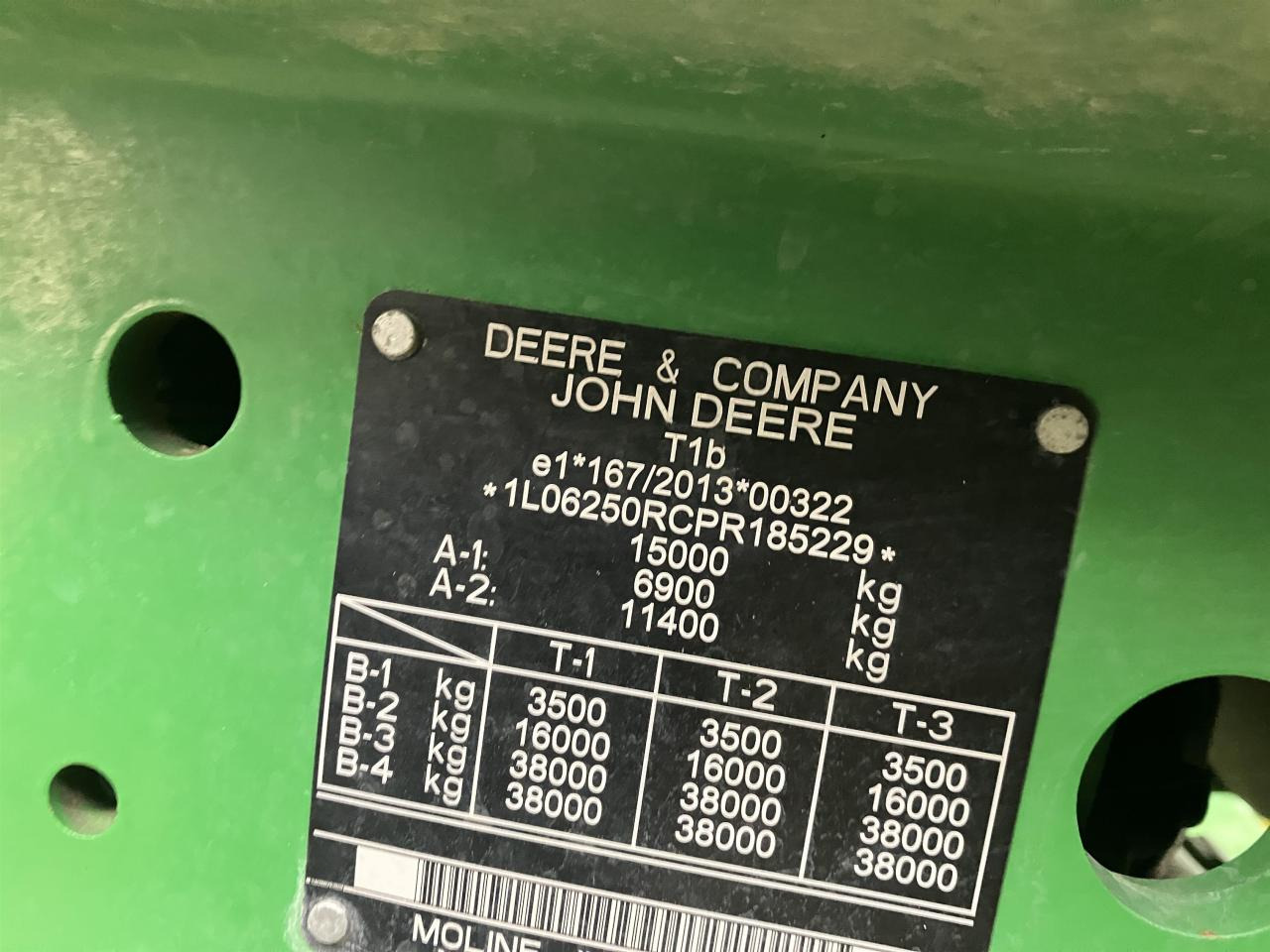 Tracteur agricole John Deere 6R 250: photos 17