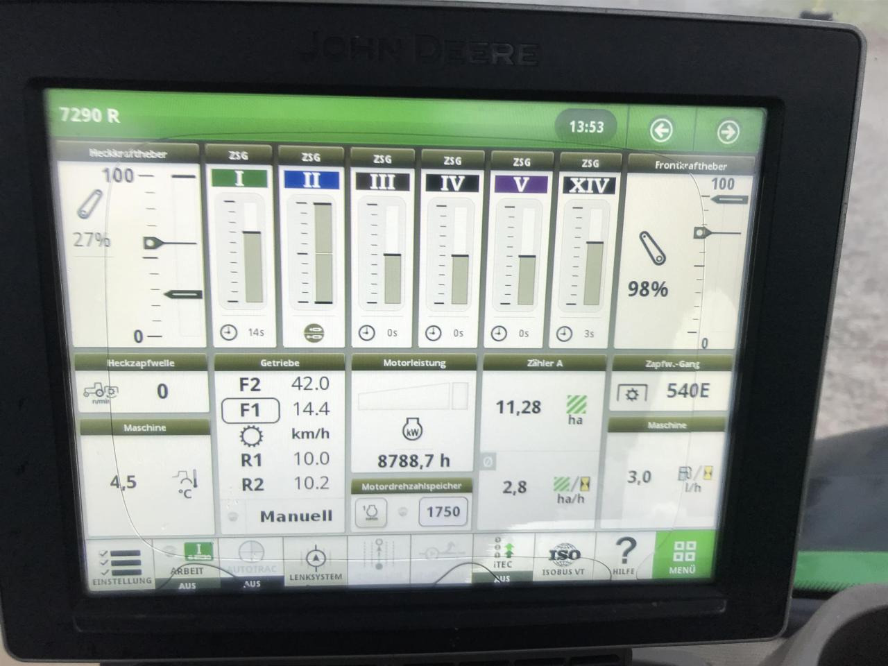 Tracteur agricole John Deere 7290R: photos 10 Tracteur agricole John Deere 7290R: photos 10