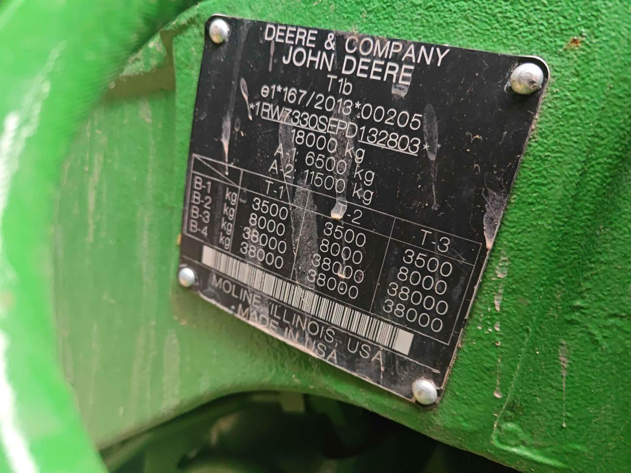 Tracteur agricole John Deere 7R 330: photos 11