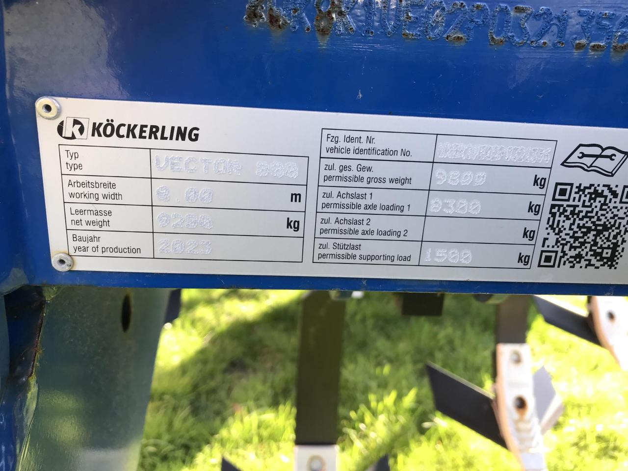 Köckerling Vector 800 - Bineuse: photos 2 Köckerling Vector 800 - Bineuse: photos 2