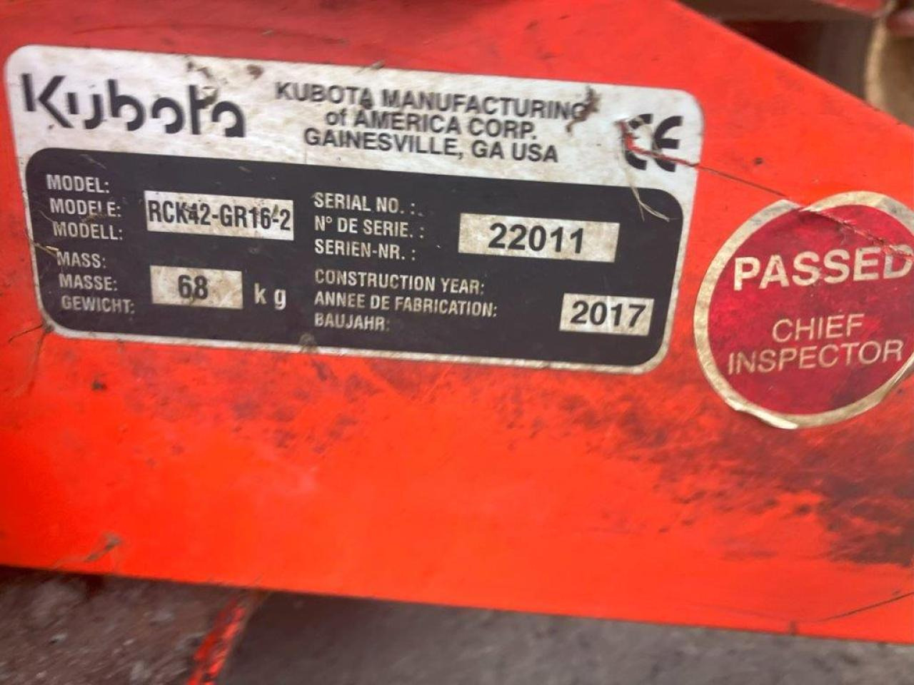 Kubota GR1600-ID-II - Motofaucheuse: photos 2 Kubota GR1600-ID-II - Motofaucheuse: photos 2