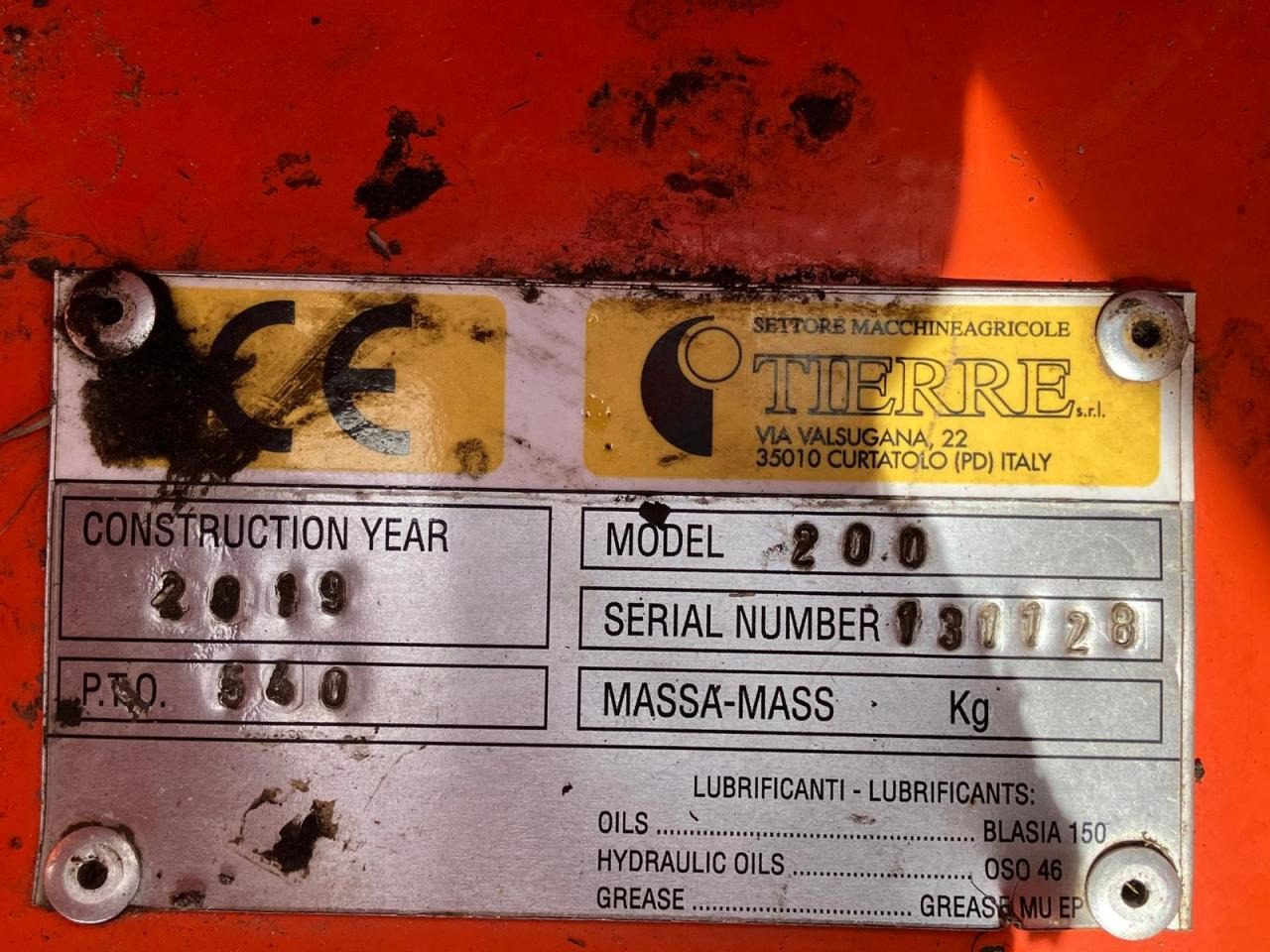 Tierre TCL 200 - Broyeur à axe horizontal: photos 5 Tierre TCL 200 - Broyeur à axe horizontal: photos 5