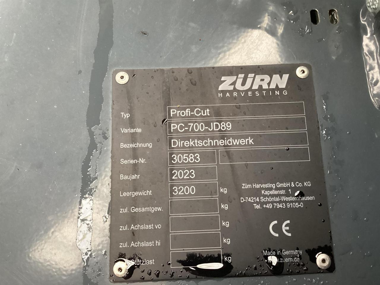 Accessoire aux ensileuses Zürn Profi Cut 700: photos 16