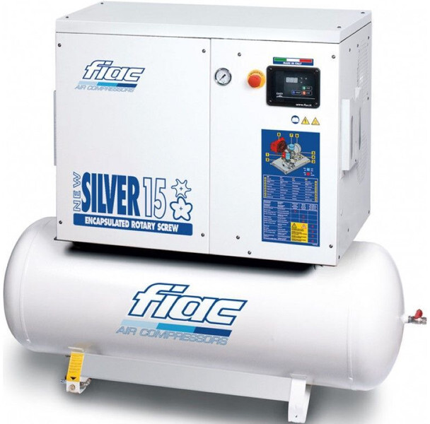 Fiac New Silver 15 / 500 Silent 11 kW 1430 L / min Elektrische Schroefcompressor met ketel - Compresseur d'air: photos 1 Fiac New Silver 15 / 500 Silent 11 kW 1430 L / min Elektrische Schroefcompressor met ketel - Compresseur d'air: photos 1
