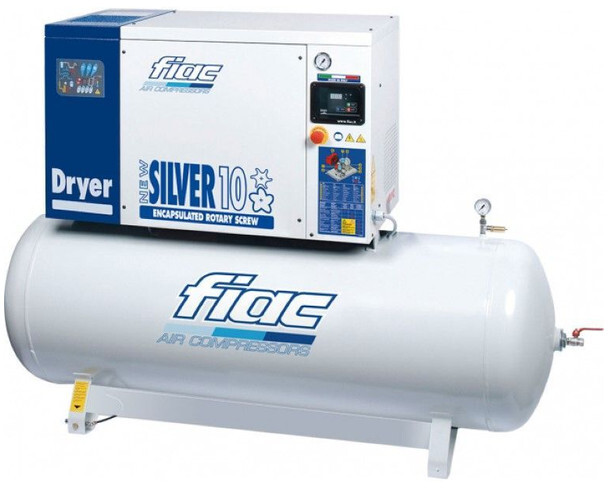 Fiac New Silver D 10 / 300 Silent 7.5 kW 860 L / min 10 bar Elektrische Schroefcompressor met ketel en droger - Compresseur d'air: photos 1 Fiac New Silver D 10 / 300 Silent 7.5 kW 860 L / min 10 bar Elektrische Schroefcompressor met ketel en droger - Compresseur d'air: photos 1
