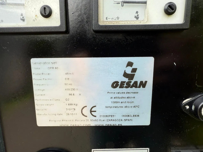 GESAN DPR 60 Perkins Leroy Somer 60 kVA Silent Rental generatorset - Groupe électrogène: photos 5 GESAN DPR 60 Perkins Leroy Somer 60 kVA Silent Rental generatorset - Groupe électrogène: photos 5