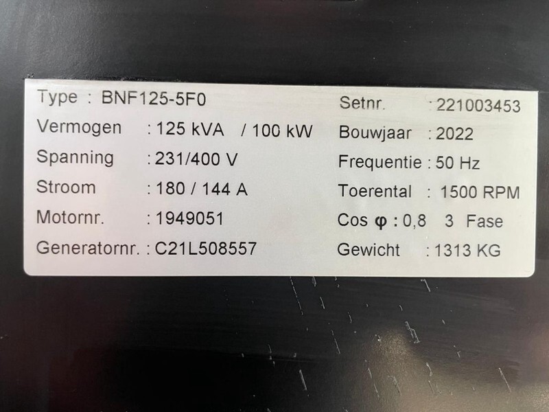 Iveco NEF 45 TM3 Stamford 125 kVA generatorset New ! - Groupe électrogène: photos 3 Iveco NEF 45 TM3 Stamford 125 kVA generatorset New ! - Groupe électrogène: photos 3