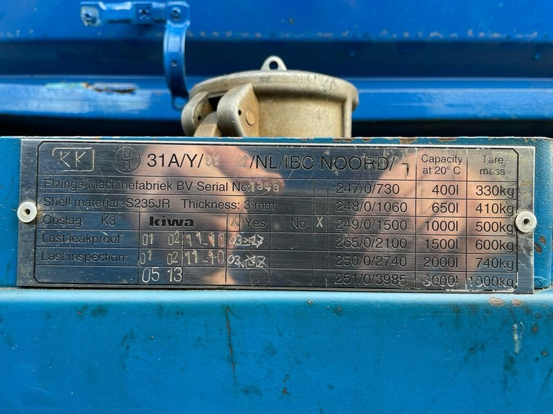 Kiwa IBC 1000 liter Kiwa IBC Dieseltank met keuring - Cuve de stockage: photos 3 Kiwa IBC 1000 liter Kiwa IBC Dieseltank met keuring - Cuve de stockage: photos 3