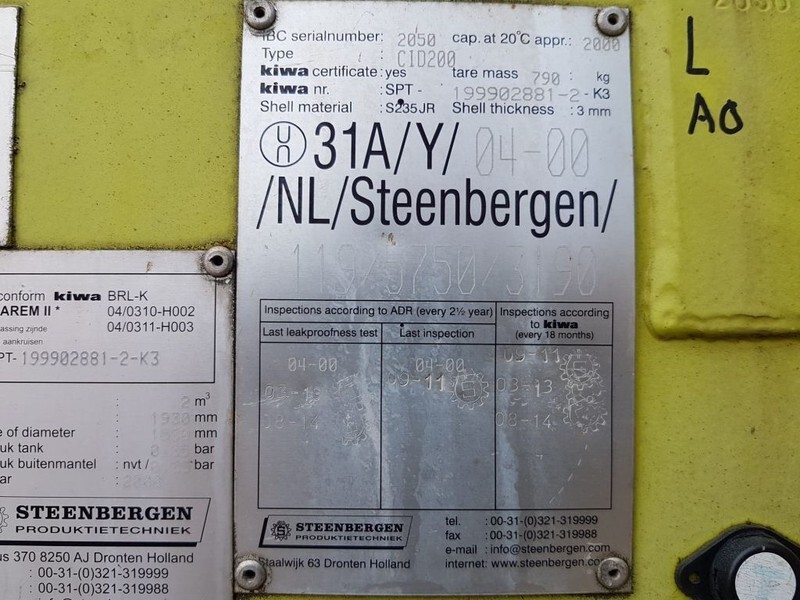 Kiwa IBC Steenbergen 2000 liter Kiwa IBC Dieseltank met handpomp - Cuve de stockage: photos 4 Kiwa IBC Steenbergen 2000 liter Kiwa IBC Dieseltank met handpomp - Cuve de stockage: photos 4