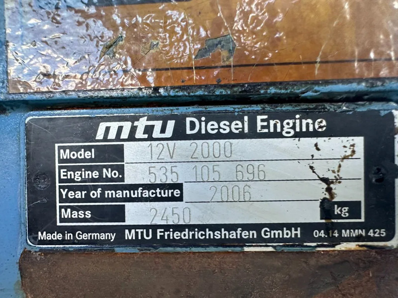 MTU 12V 2000 Marelli 750 kVA generatorset - Groupe électrogène: photos 3 MTU 12V 2000 Marelli 750 kVA generatorset - Groupe électrogène: photos 3