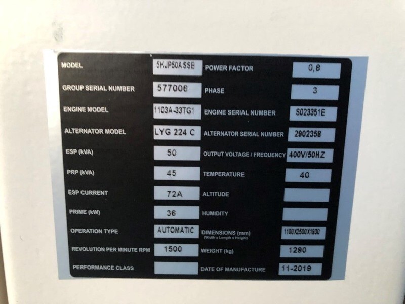 Perkins 50 kVA Silent generatorset New ! - Groupe électrogène: photos 5 Perkins 50 kVA Silent generatorset New ! - Groupe électrogène: photos 5
