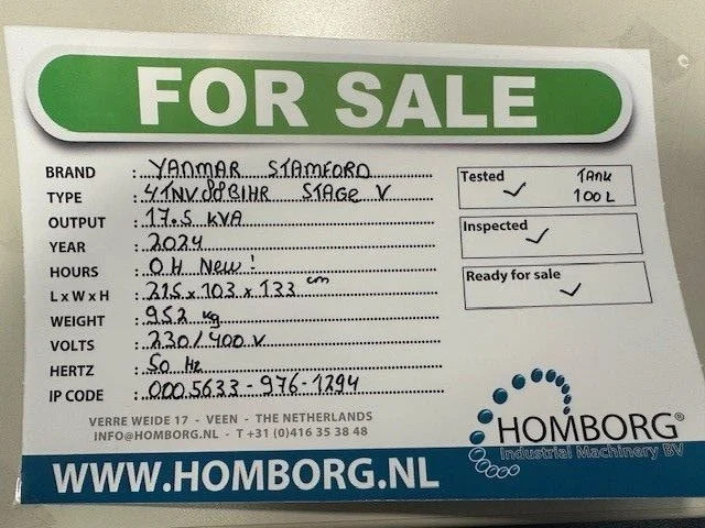Yanmar Stage 5 Stamford 17.5 Rental Silent Generatorset Stage V New ! - Groupe électrogène: photos 2 Yanmar Stage 5 Stamford 17.5 Rental Silent Generatorset Stage V New ! - Groupe électrogène: photos 2