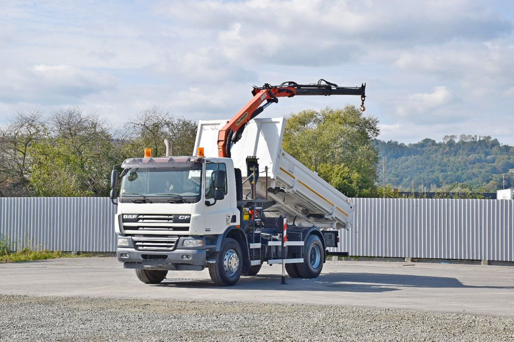 DAF CF 75.310 Kipper 4,30 m + KRAN * TOPZUSTAND - Camion benne, Camion grue: photos 2 DAF CF 75.310 Kipper 4,30 m + KRAN * TOPZUSTAND - Camion benne, Camion grue: photos 2