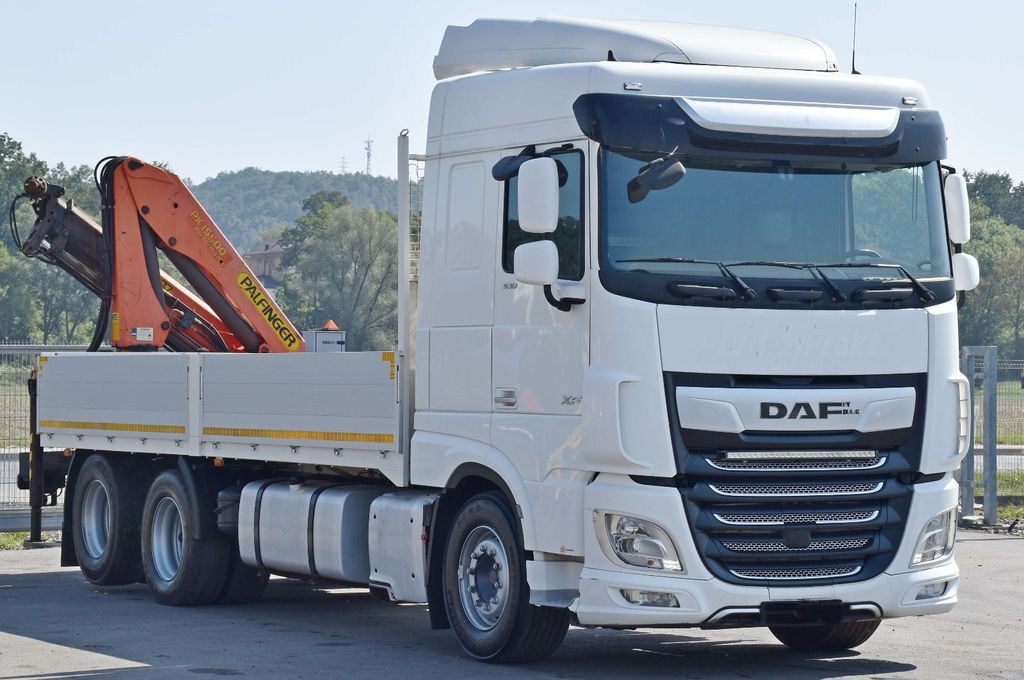 DAF XF 530 Pritsche 6,30 m + PK 15500 * TOPZUSTAND - Camion grue: photos 3 DAF XF 530 Pritsche 6,30 m + PK 15500 * TOPZUSTAND - Camion grue: photos 3