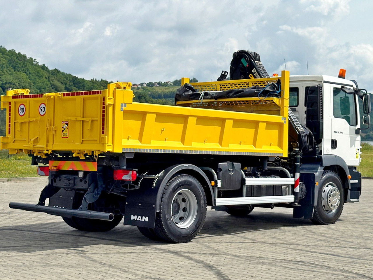 Camion benne, Camion grue MAN TGM 18.340* KIPPER 4,05m*HIAB 111 B-2 HIDUO/FUNK: photos 6