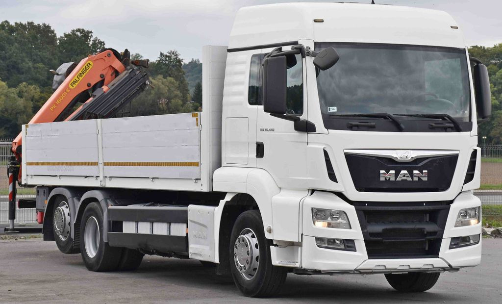 MAN TGS 26.440 * PRITSCHE 6,90 m + PK 16001 - K - Camion grue, Camion plateau: photos 3 MAN TGS 26.440 * PRITSCHE 6,90 m + PK 16001 - K - Camion grue, Camion plateau: photos 3