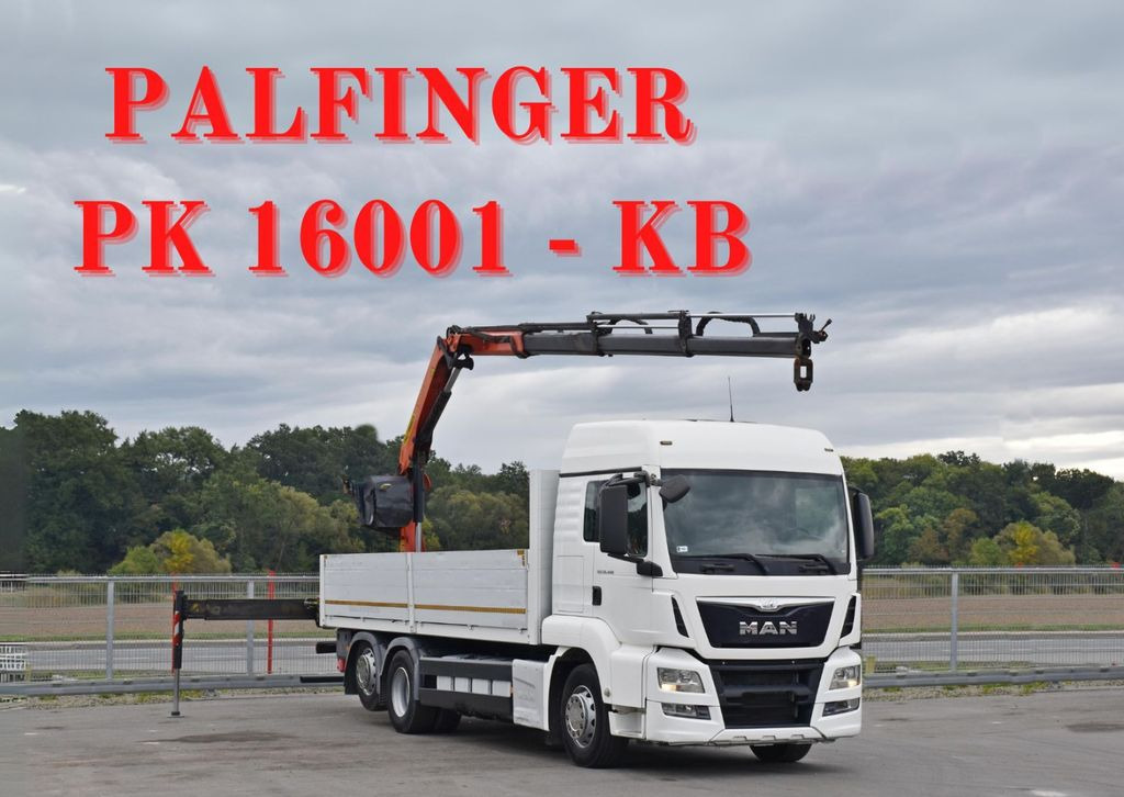 MAN TGS 26.440 * PRITSCHE 6,90 m + PK 16001 - K - Camion grue, Camion plateau: photos 1 MAN TGS 26.440 * PRITSCHE 6,90 m + PK 16001 - K - Camion grue, Camion plateau: photos 1