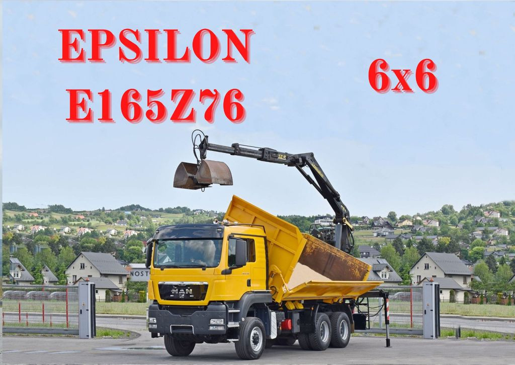 MAN TGS 33.480*KIPPER 5,10m * EPSILON E165Z76* 6x6 - Camion grue, Camion benne: photos 1 MAN TGS 33.480*KIPPER 5,10m * EPSILON E165Z76* 6x6 - Camion grue, Camion benne: photos 1