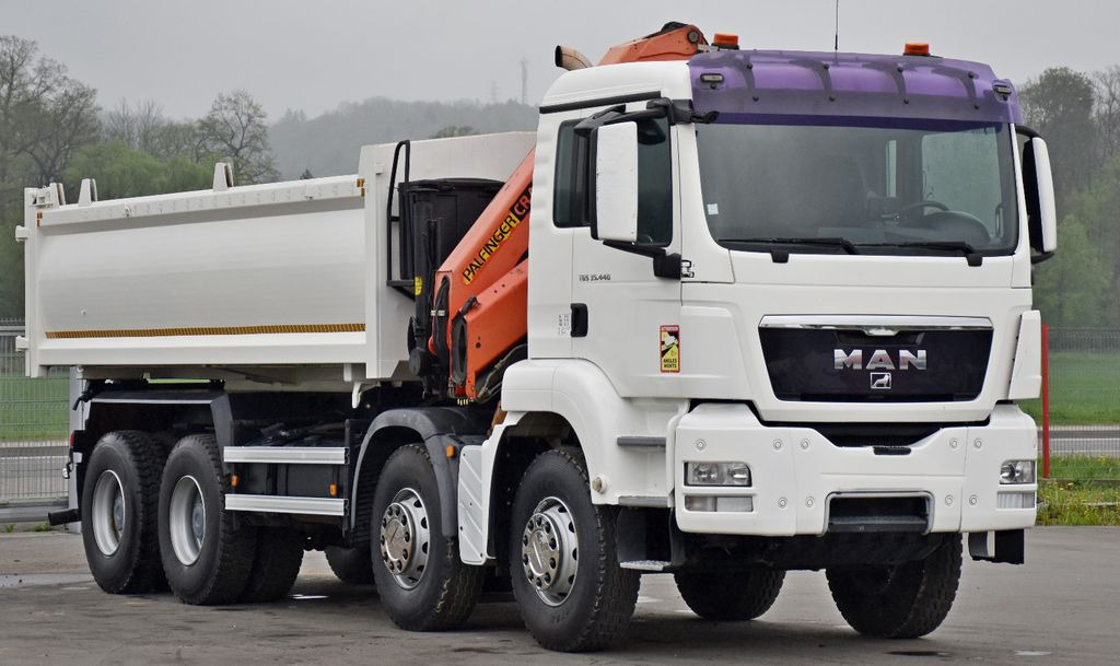 MAN TGS 35.440 * KIPPER 5,80m + KRAN * TOPZUSTAND - Camion grue, Camion benne: photos 4 MAN TGS 35.440 * KIPPER 5,80m + KRAN * TOPZUSTAND - Camion grue, Camion benne: photos 4