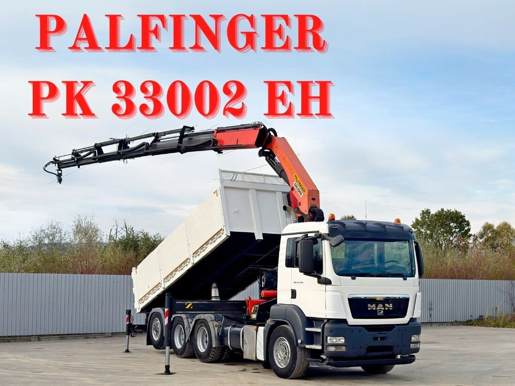 MAN TGS 35.440 * PALFINGER PK 33002 EH +FUNK / 8x4 - Camion grue: photos 1 MAN TGS 35.440 * PALFINGER PK 33002 EH +FUNK / 8x4 - Camion grue: photos 1