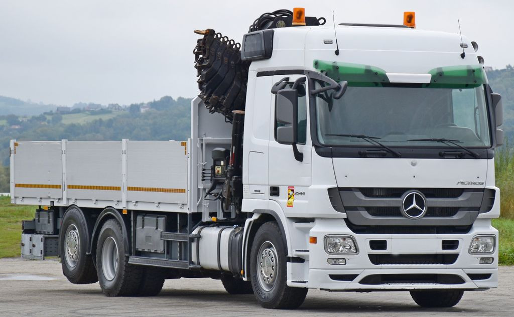 Mercedes-Benz ACTROS 2544 * HIAB 377 E - 8 HIPRO + FUNK* TOP - Camion grue, Camion plateau: photos 4 Mercedes-Benz ACTROS 2544 * HIAB 377 E - 8 HIPRO + FUNK* TOP - Camion grue, Camion plateau: photos 4